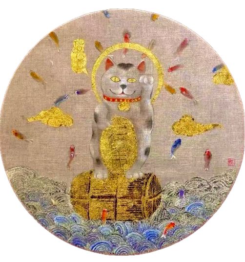 「招き猫」張媛媛