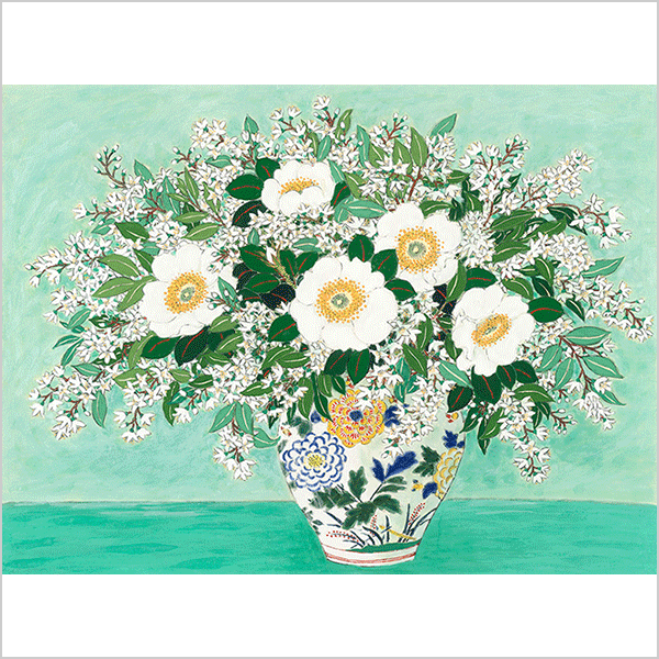青木乃里子 水墨岩彩画展 【大丸神戸店】