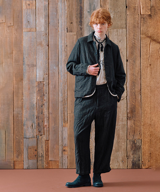 ECO WOOLヘリンボンジャケット