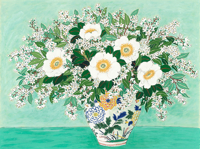 他の方発送×青木乃里子【黄色の薔薇】lithograph ジグレー 青木乃里子「黄薔薇」直筆サイン・印有り 技法ジクレ 裏打ち無し額無