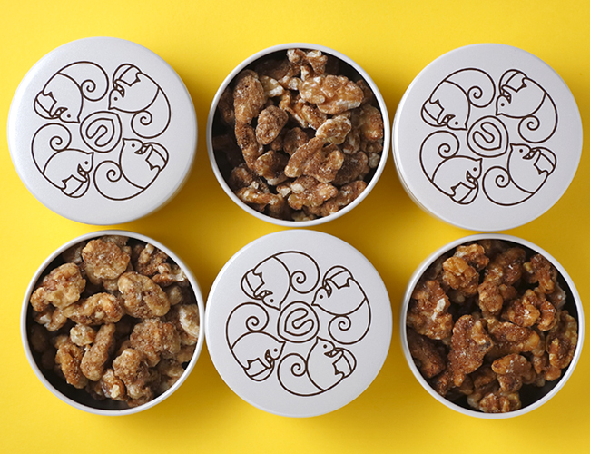 大畑食品 クルミのおやつメープル リス缶