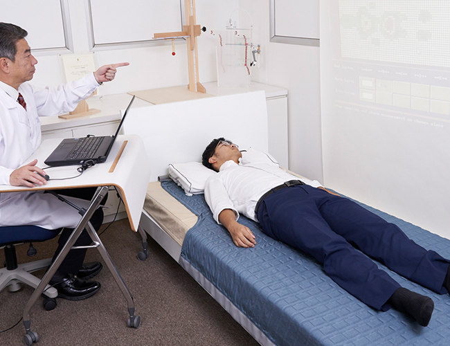 〔エアー〕マットレスの体圧分散測定