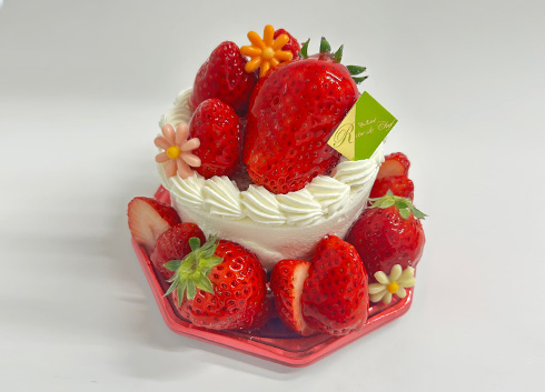 〈レーブドゥシェフ〉佐野 靖夫シェフ　いちごいっぱいの幸せデコレーションケーキ