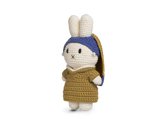 ジャストダッチ　ミッフィーハンドメイド＆パールイヤリング