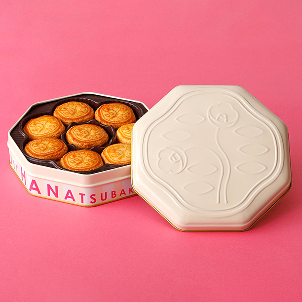 花椿ビスケット24枚入限定缶 クラシックアイボリー