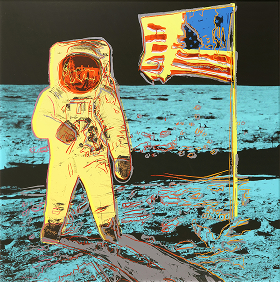 アンディ・ウォーホル「Moonwalk(yellow)11.404」
