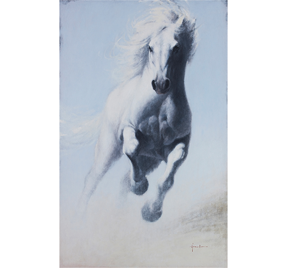 「天駆ける(白馬)」