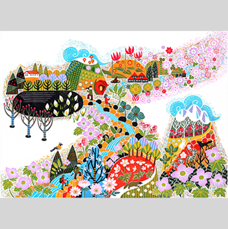 久木 朋子木版画展