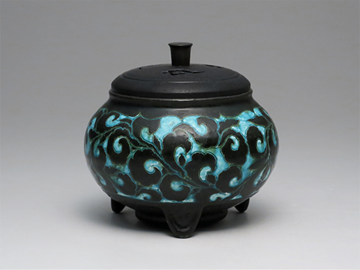 「唐津 太郎右衛門青掻落し香炉」