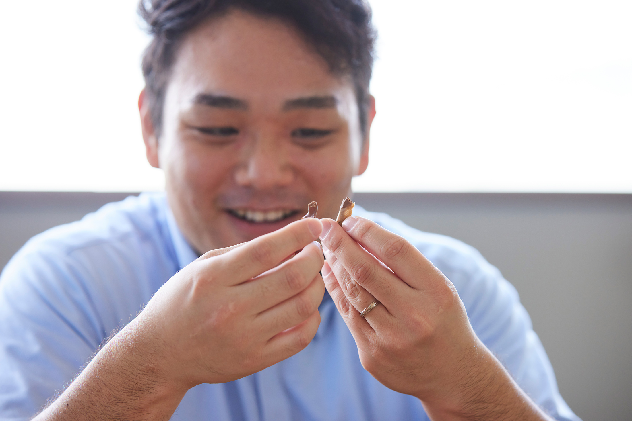 モこうやって食べても楽しいんですよ。エコルセの味わい方、楽しみ方を存分に語ってくださいました