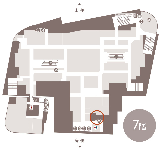7階 レストスペース MAP