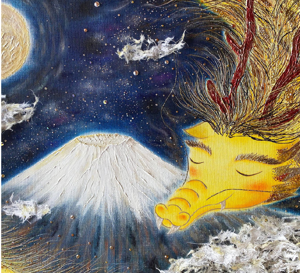やのともこ展 ~富士山と月と龍~