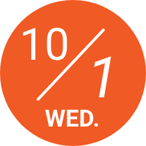 10/1 WED.