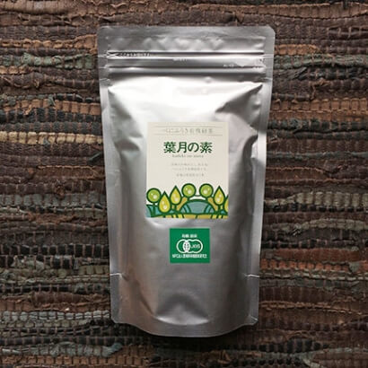 有機べにふうき緑茶葉月の素のパッケージ