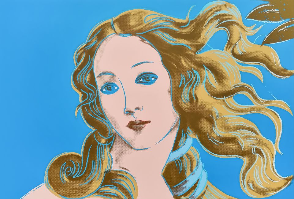 アンディ・ウォーホル「SBM Sandro Botticelli, Birth of Venus 11.319（Blue）」