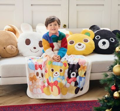 ブランケット付きクッション