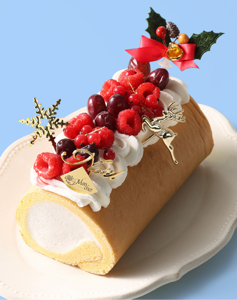 〈パティスリー モンシェール〉ホワイトクリスマスロール