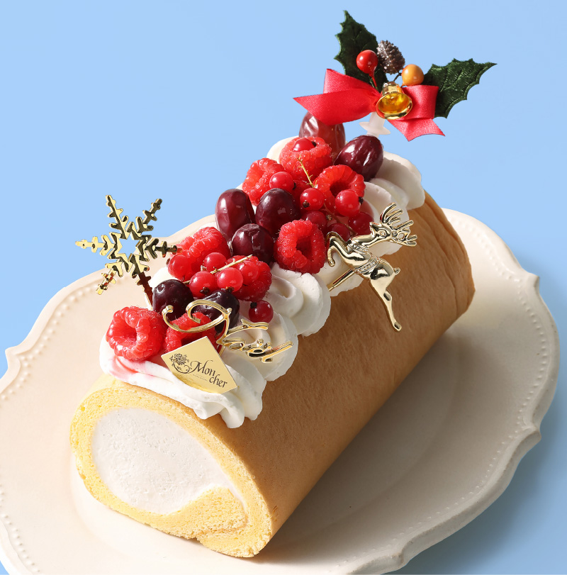 〈パティスリー モンシェール〉ホワイトクリスマスロール