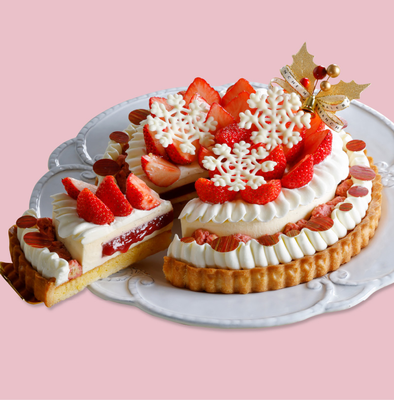〈マールブランシュ〉苺づくしのパーティータルト