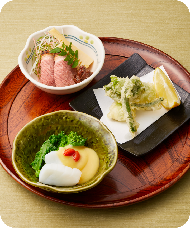 〈そば料理 よしむら 大丸京都別邸〉春のおばんざい