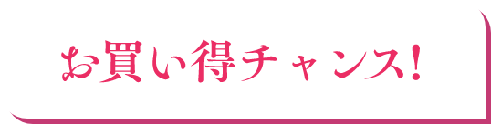 お買い得チャンス！