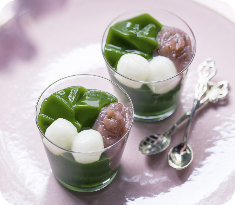 〈中村藤𠮷本店〉⽣茶ゼリイ［春さくら］(1個)