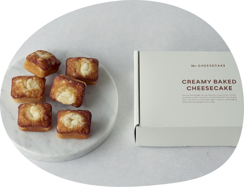 〈Mr. CHEESECAKE〉（ミスターチーズケーキ）CREAMY BAKED CHEESECAKE（6個）
