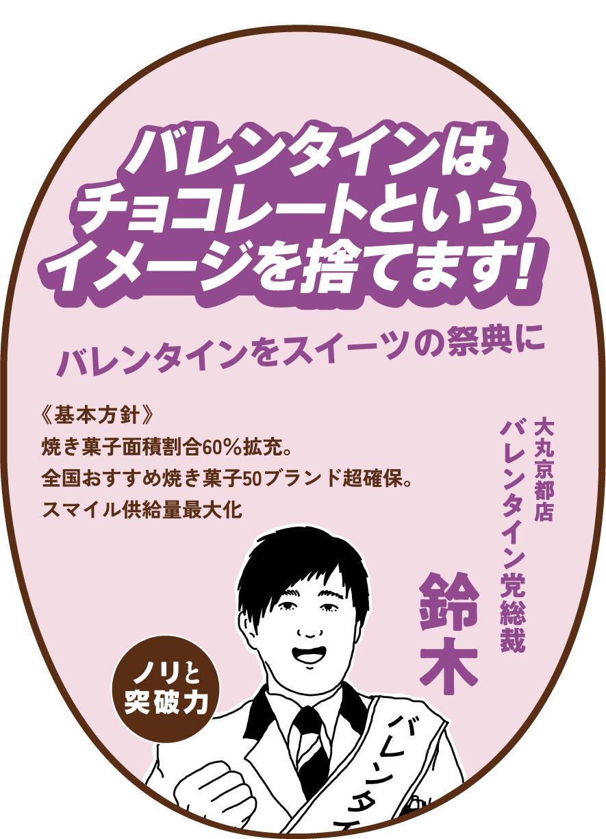 バレンタインはチョコレートというイメージを捨てます！
