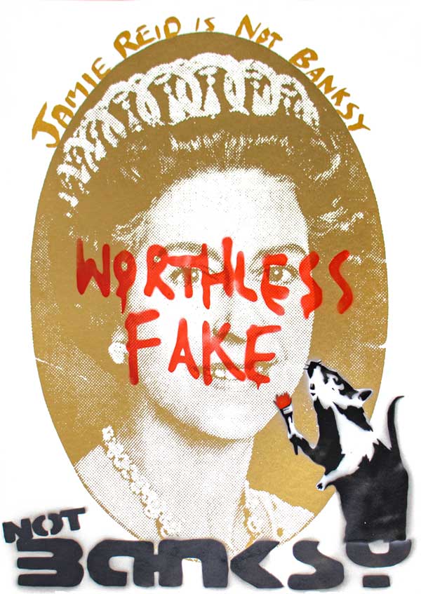 JAMIE REID IS NOT BANKSY