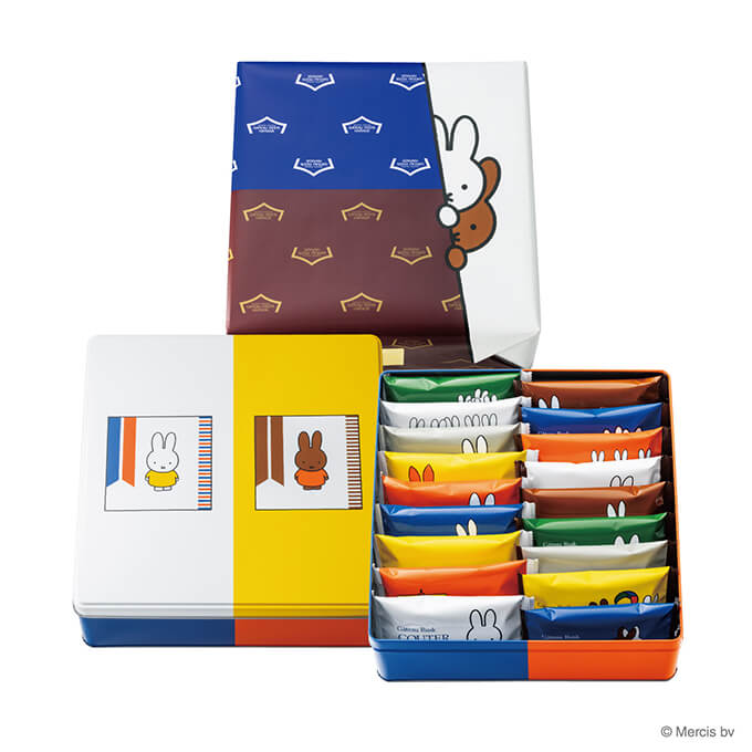 ロワ・カカオセット Dick Bruna ミッフィー&メラニー/化粧缶小