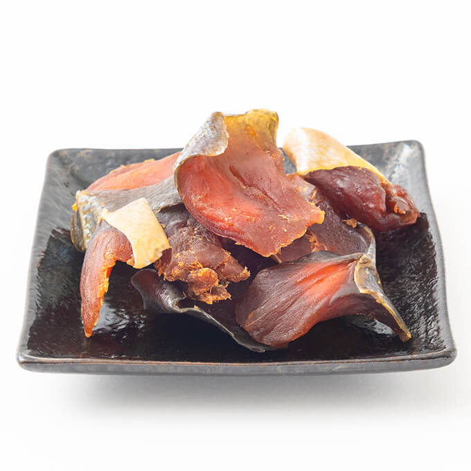 山下水産の秋鮭燻トバ