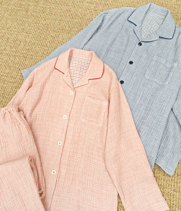 極眠 カルテット（4重）ガーゼ 婦人・紳士パジャマ