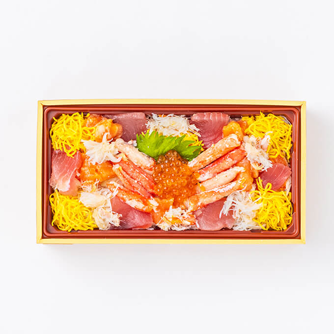 かにたっぷり海鮮ちらし