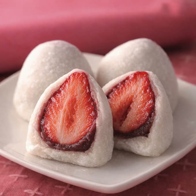 さくらもも苺大福