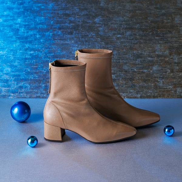 バックジップヒールストレッチブーツ 651404