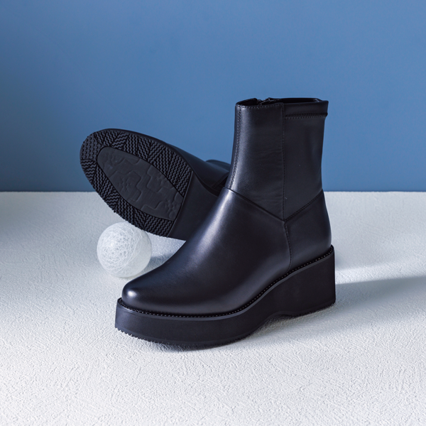 厚底サイドゴアショートブーツ 31060100