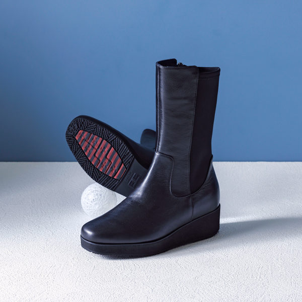 後ろストレッチショートブーツ S1807