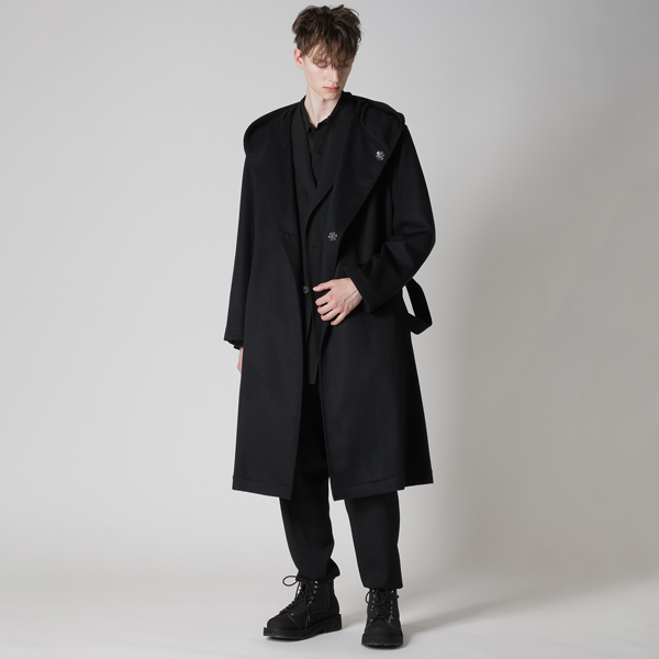 ヨウジヤマモトオムのカシミヤビーバー フードコート