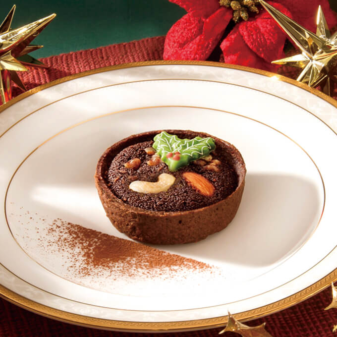 フーシェの3種のナッツとショコラのタルトノエル