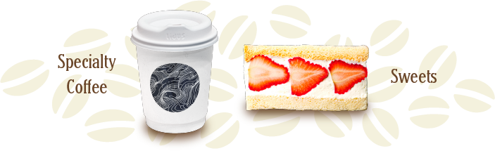 コーヒーとショートケーキ