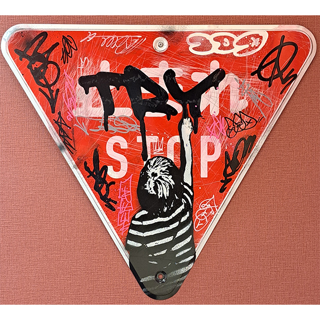 TRY/Road Sign Graffiti