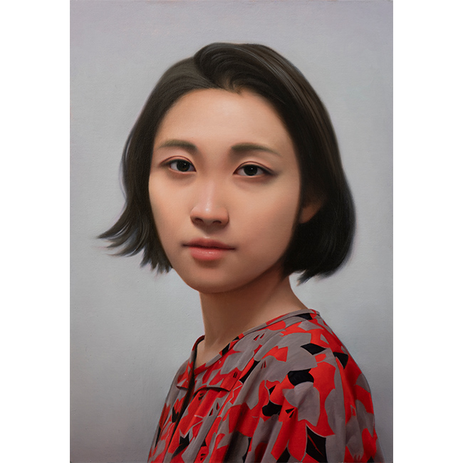 吉間 春樹「赤い服の女性」