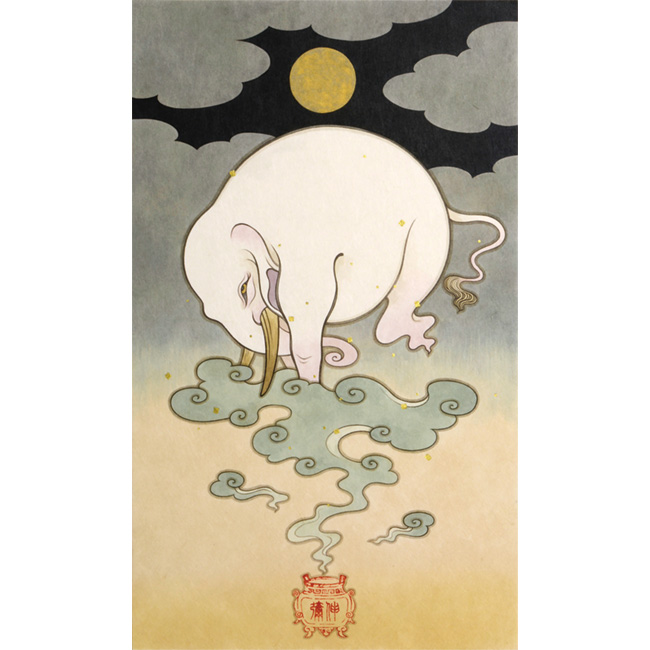 「化身図 -白象-」