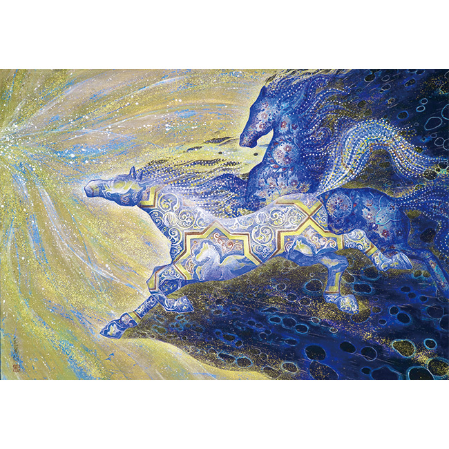 Y 美品 黒龍 アートきいかわ 宗圓 絵画 インテリア 絵 原画 吉祥 S 黄金雲龍図」 【経営者に人気☆奉納にも◎】 きいかわ宗圓 手描きの龍