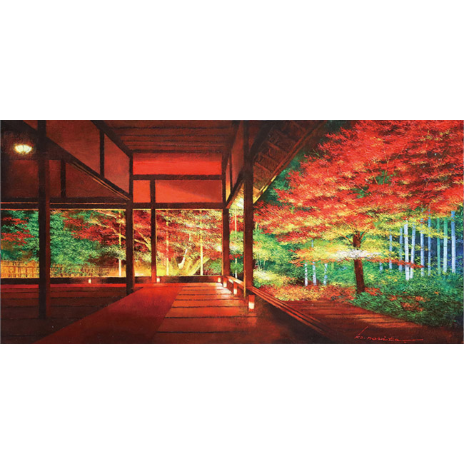 「宝泉院客殿紅葉夜景・京都」