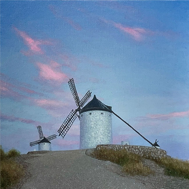 「The Sky of Consuegra no3&nbsp; 藍と茜」