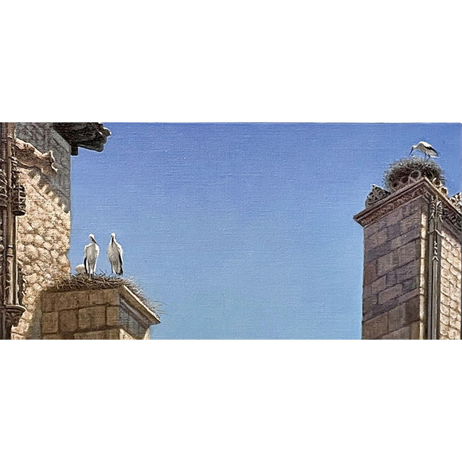 「The Sky of Aranda de Duero　青く」