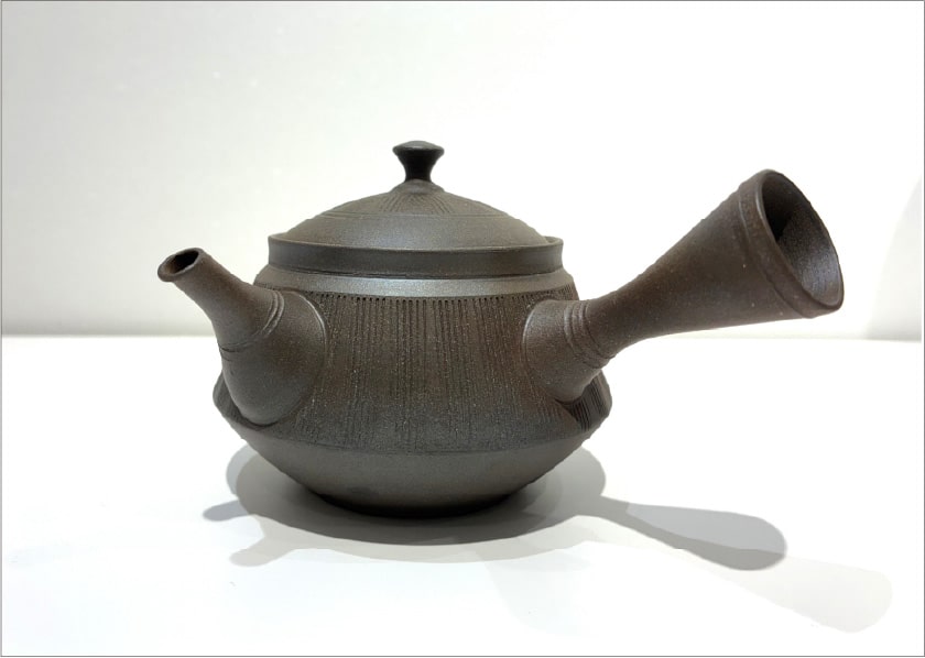 火窯変くし目文 茶注