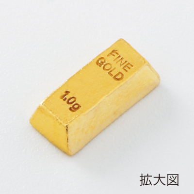 インゴットモチーフ 純金製オーナメント