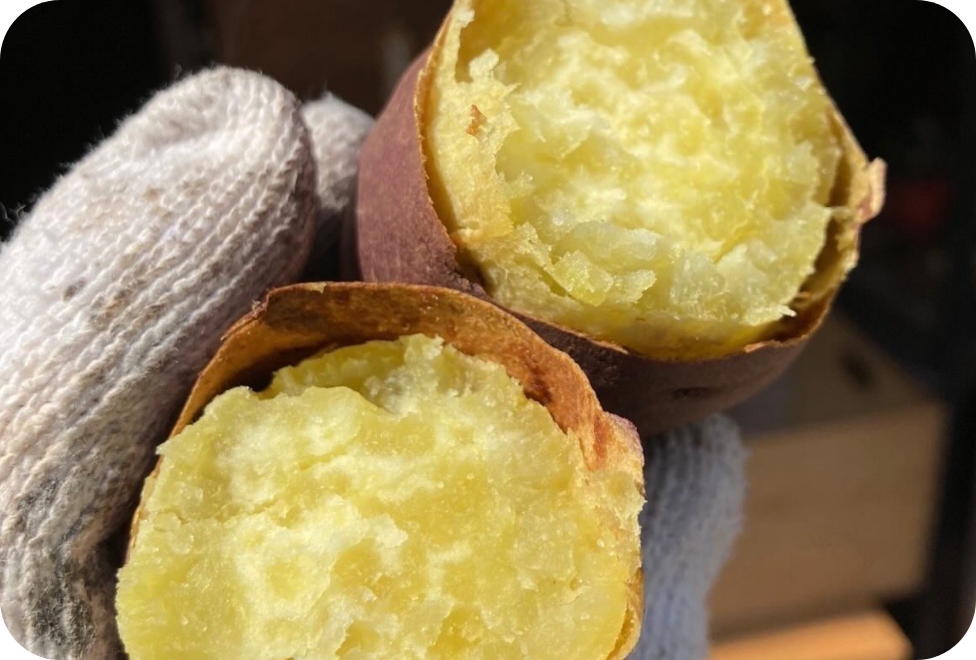 量り売りの壺焼き芋